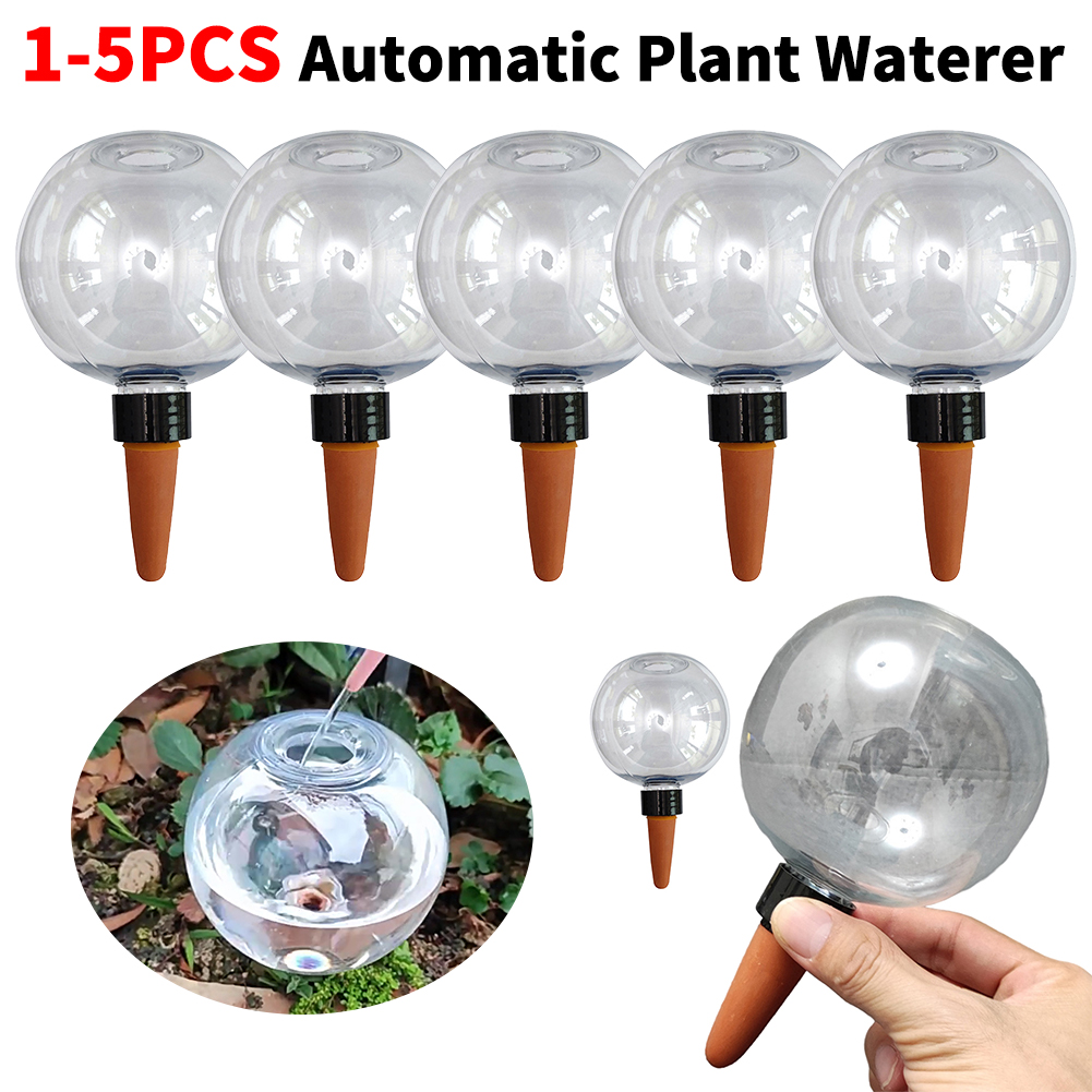 Self Watering Insert - 1/5 ชิ้นอุปกรณ์รดน้ำแบบพกพามัลติฟังก์ชั่นอัตโนมัติลูกโลกรดน้ำ 500 มล.ปลูกต้นไม้รดน้ำด้วยตนเองสำหรับระเบียงบ้าน