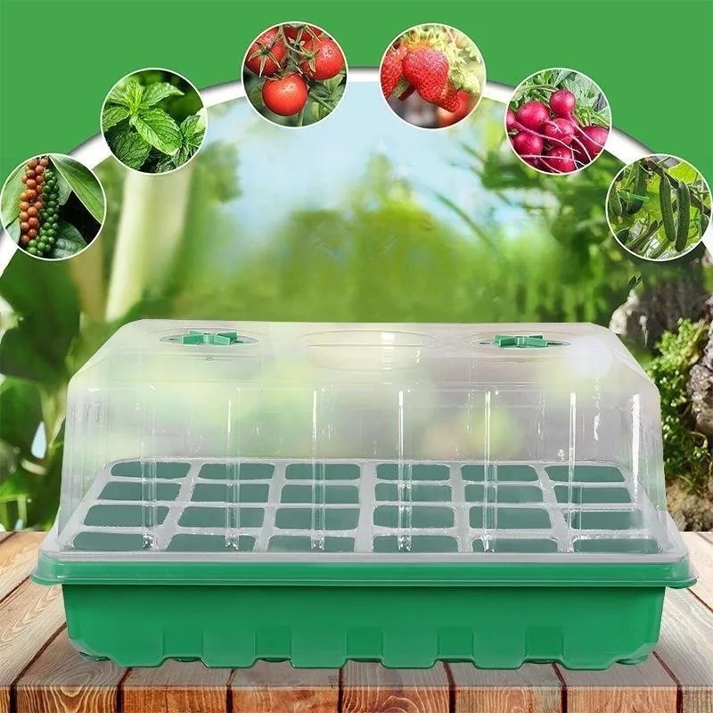 Humidity Dome Kit - ชุดถาดเพาะกล้า 1/5 ชิ้น - ถาดเพาะต้นกล้า 24