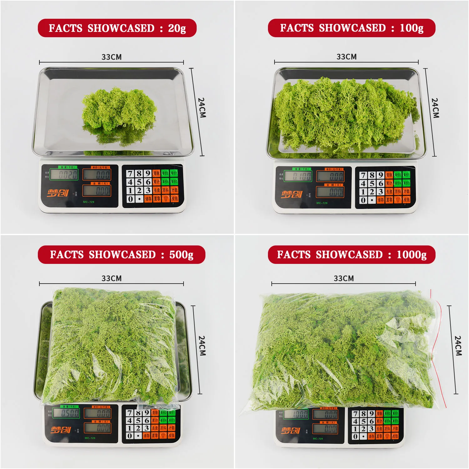 20-200g พืชสีเขียวประดิษฐ์หญ้า - Sphagnum Moss Dry บทวิจารณ์และราคา