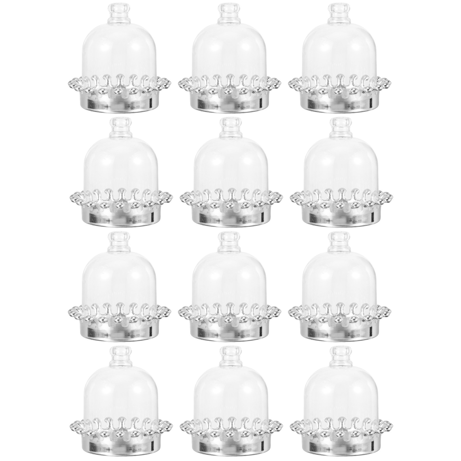 12 ชิ้น ฝาครอบเค้กแบบโดมใส จาน - Plastic Dome Clear บทวิจารณ์และราคา
